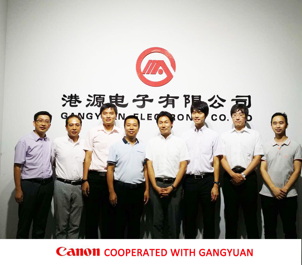  Canon Besuch und geschäftliche Zusammenarbeit mit Sein TACT Switch Hersteller
